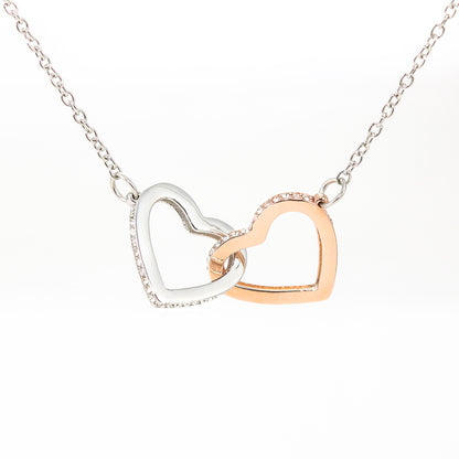 Interlock Heart Necklace — Two hearts, One connection